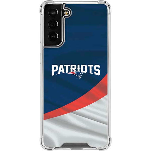 NFL New England Patriots Galaxy S21 FE Clear Case