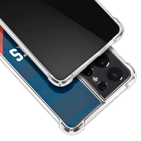 NFL New England Patriots Galaxy S21 Ultra 5G Clear Case