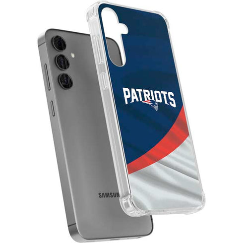 NFL New England Patriots Galaxy S24 Plus Clear Case