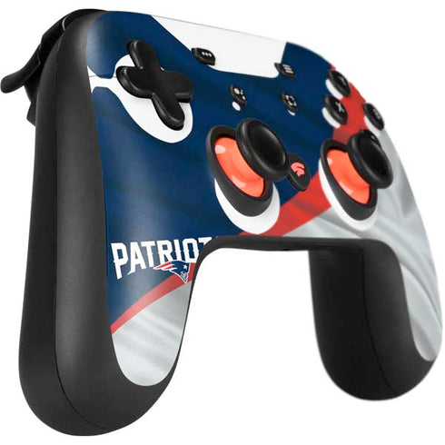 NFL New England Patriots Google Stadia Controller Skin