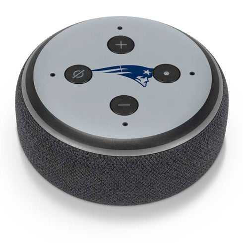 NFL New England Patriots Grey Performance Series Amazon Echo Dot Skin