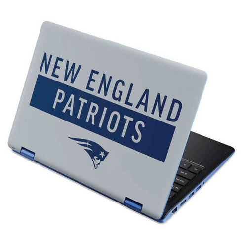 NFL New England Patriots Grey Performance Series Aspire R11 11.6in Skin
