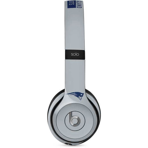 NFL New England Patriots Grey Performance Series Beats Solo 2 Wired Skin