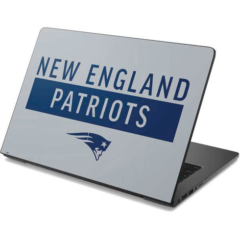 NFL New England Patriots Grey Performance Series Dell Chromebook Skin