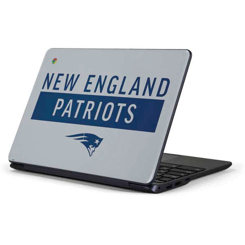 NFL New England Patriots Grey Performance Series Samsung Chromebook Skin