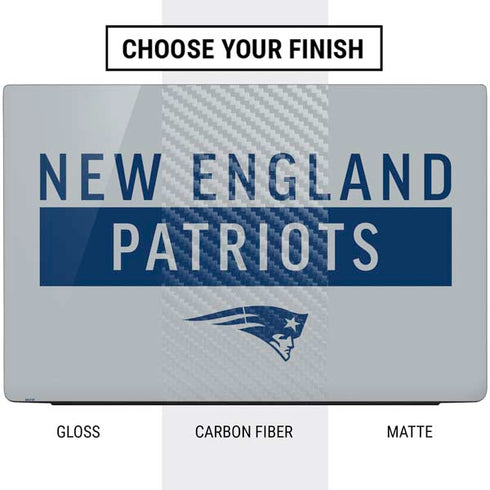 NFL New England Patriots Grey Performance Series Dell Vostro Skin
