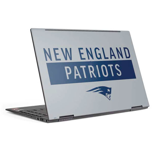 NFL New England Patriots Grey Performance Series HP Envy Skin