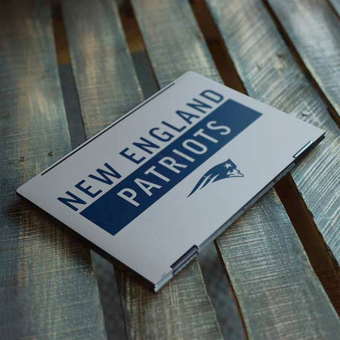 NFL New England Patriots Grey Performance Series HP Envy Skin