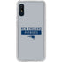 NFL New England Patriots Grey Performance Series Galaxy A10e Clear Case