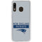 NFL New England Patriots Grey Performance Series Galaxy A20 Clear Case