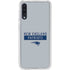 NFL New England Patriots Grey Performance Series Galaxy A50 Clear Case