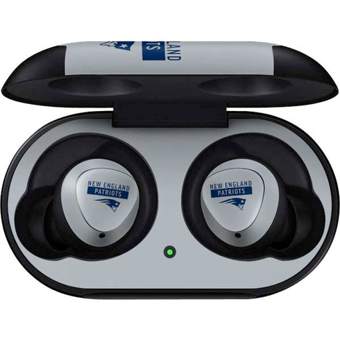 NFL New England Patriots Grey Performance Series Galaxy Buds Skin
