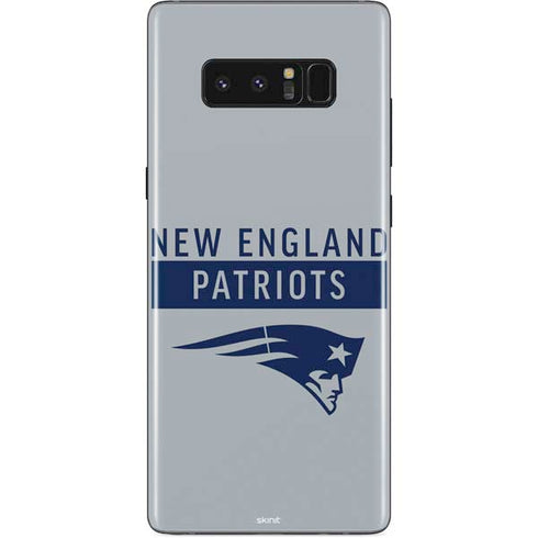 NFL New England Patriots Grey Performance Series Galaxy Note 8 Skin