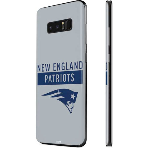 NFL New England Patriots Grey Performance Series Galaxy Note 8 Skin