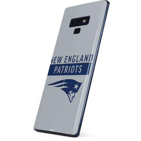 NFL New England Patriots Grey Performance Series Galaxy Note 9 Skin
