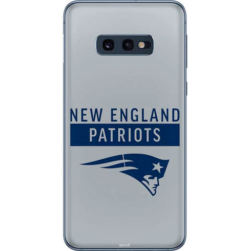 NFL New England Patriots Grey Performance Series Galaxy S10e Skin