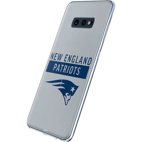 NFL New England Patriots Grey Performance Series Galaxy S10e Skin