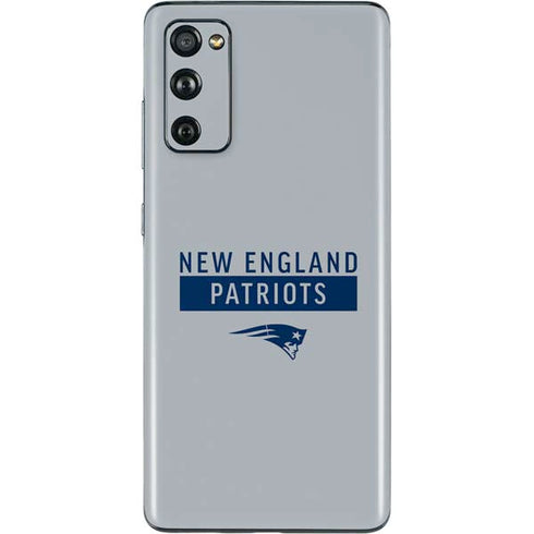 NFL New England Patriots Grey Performance Series Galaxy S20 Fan Edition Skin