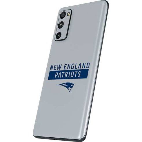 NFL New England Patriots Grey Performance Series Galaxy S20 Fan Edition Skin