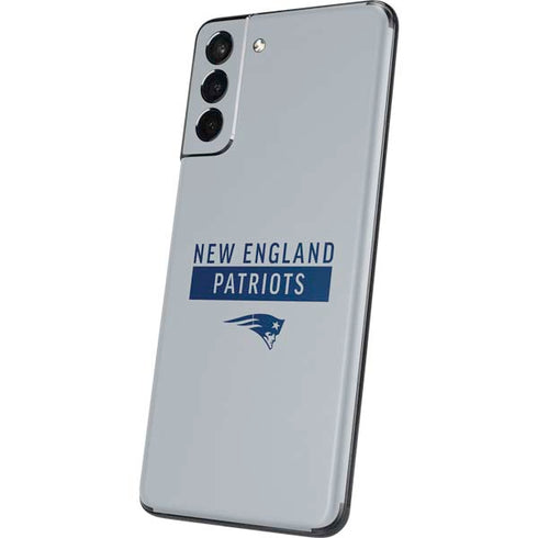 NFL New England Patriots Grey Performance Series Galaxy S21 5G Skin