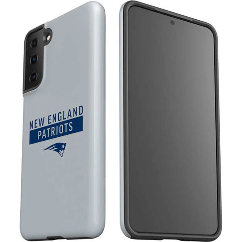 NFL New England Patriots Grey Performance Series Galaxy S21 FE Pro Case