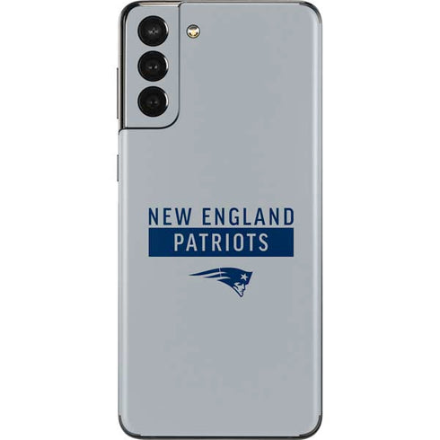 NFL New England Patriots Grey Performance Series Galaxy S21 Plus 5G Skin
