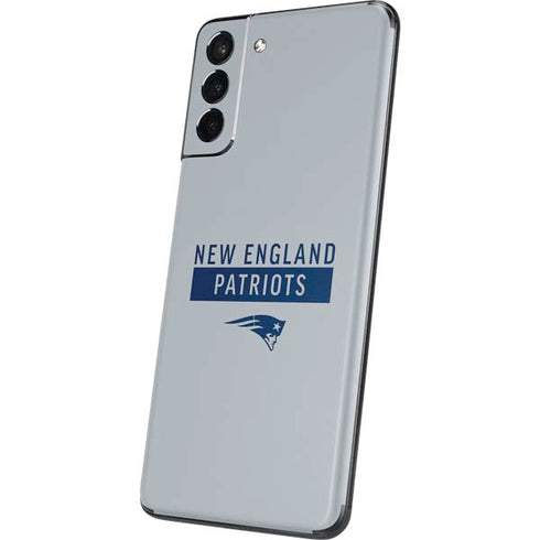 NFL New England Patriots Grey Performance Series Galaxy S21 Plus 5G Skin