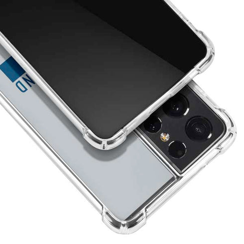 NFL New England Patriots Grey Performance Series Galaxy S21 Ultra 5G Clear Case