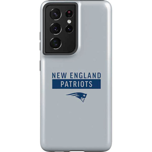 NFL New England Patriots Grey Performance Series Galaxy S21 Ultra 5G Pro Case
