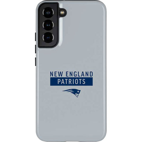 NFL New England Patriots Grey Performance Series Galaxy S22 Plus Pro Case