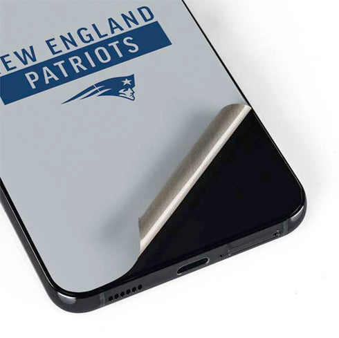 NFL New England Patriots Grey Performance Series Galaxy S22 Plus Skin