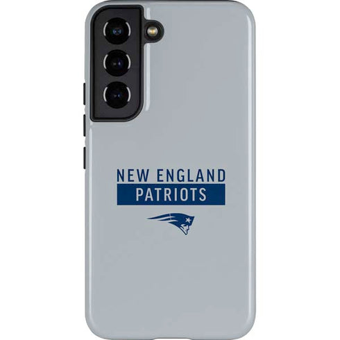 NFL New England Patriots Grey Performance Series Galaxy S22 Pro Case