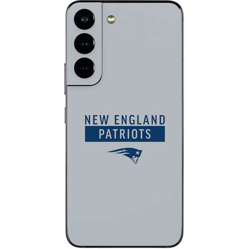 NFL New England Patriots Grey Performance Series Galaxy S22 Skin