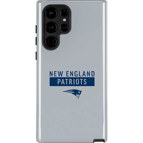 NFL New England Patriots Grey Performance Series Galaxy S22 Ultra Pro Case