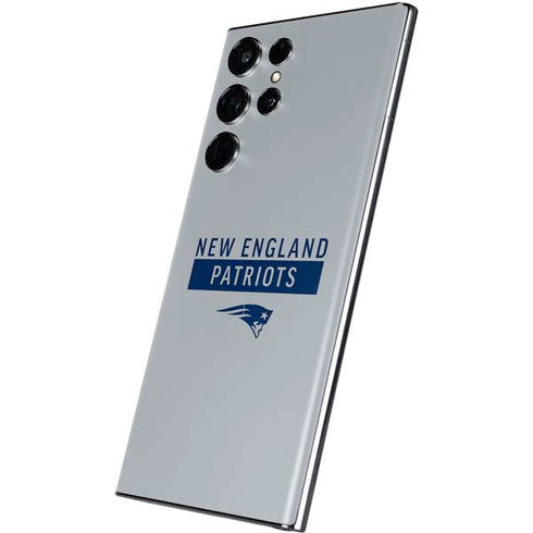 NFL New England Patriots Grey Performance Series Galaxy S22 Ultra Skin