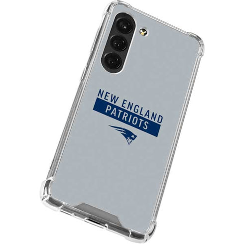 NFL New England Patriots Grey Performance Series Galaxy S23 Clear Case
