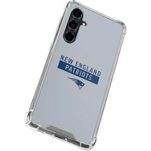 NFL New England Patriots Grey Performance Series Galaxy S23 FE Clear Case