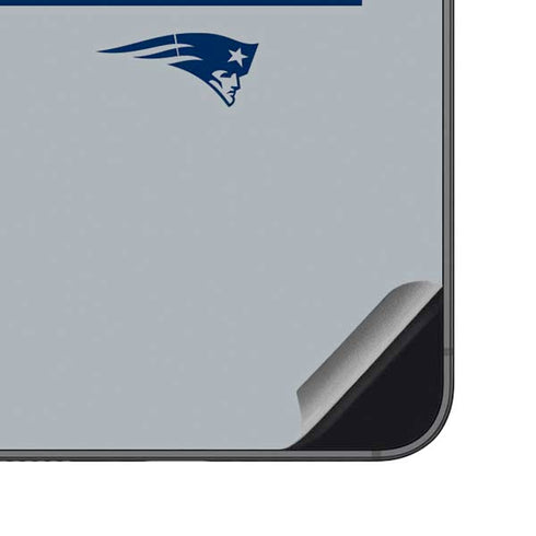 NFL New England Patriots Grey Performance Series Galaxy S23 FE Skin