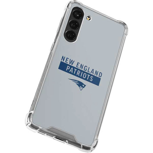 NFL New England Patriots Grey Performance Series Galaxy S23 Plus Clear Case