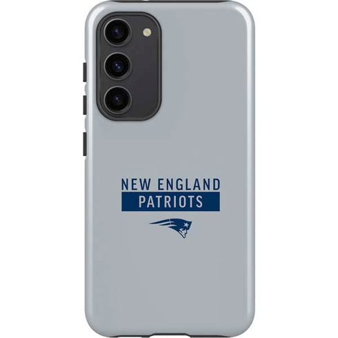 NFL New England Patriots Grey Performance Series Galaxy S23 Plus Pro Case