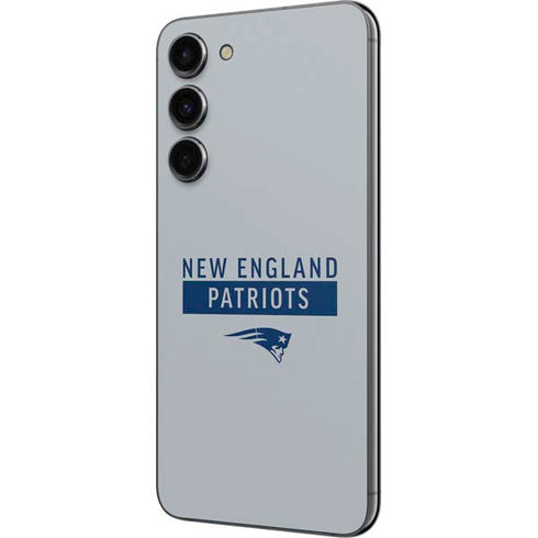 NFL New England Patriots Grey Performance Series Galaxy S23 Plus Skin