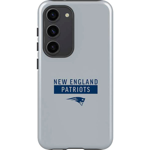 NFL New England Patriots Grey Performance Series Galaxy S23 Pro Case
