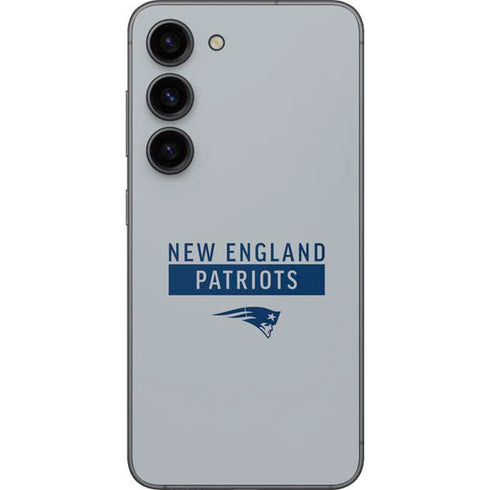 NFL New England Patriots Grey Performance Series Galaxy S23 Skin