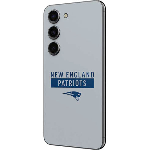 NFL New England Patriots Grey Performance Series Galaxy S23 Skin