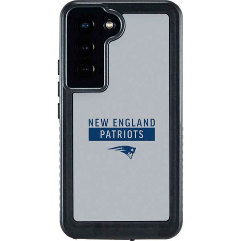 NFL New England Patriots Grey Performance Series Galaxy S23 Waterproof Case