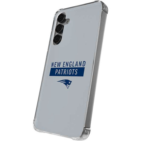 NFL New England Patriots Grey Performance Series Galaxy S24 Plus Clear Case