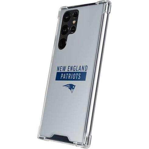 NFL New England Patriots Grey Performance Series Galaxy S24 Ultra Clear Case