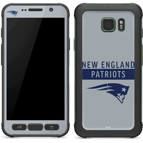 NFL New England Patriots Grey Performance Series Galaxy S7 Active Skin