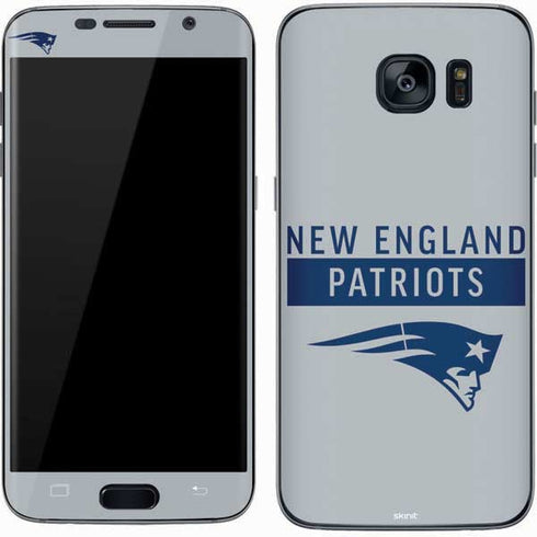 NFL New England Patriots Grey Performance Series Galaxy S7 Skin