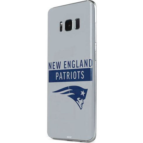 NFL New England Patriots Grey Performance Series Galaxy S8 Skin